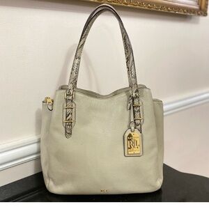 Lauren Ralph Lauren genuine cowhide leather bag